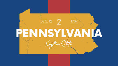 map Pennsylvania keystone state