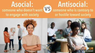 Asocial -  Girl apart from her colleagues vs Antisocial - Girl outcast sitting apart from peers