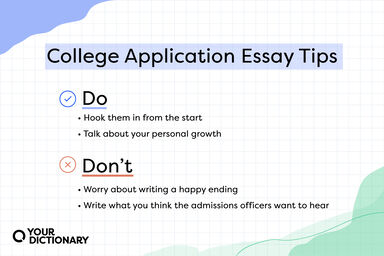 college application essay tips on what to do and what not to do from the article