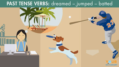 past tense verbs example