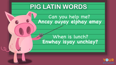 how to speak pig latin words