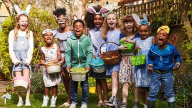Easter fact is traditional kids egg hunt