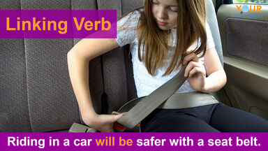 linking verb example will be